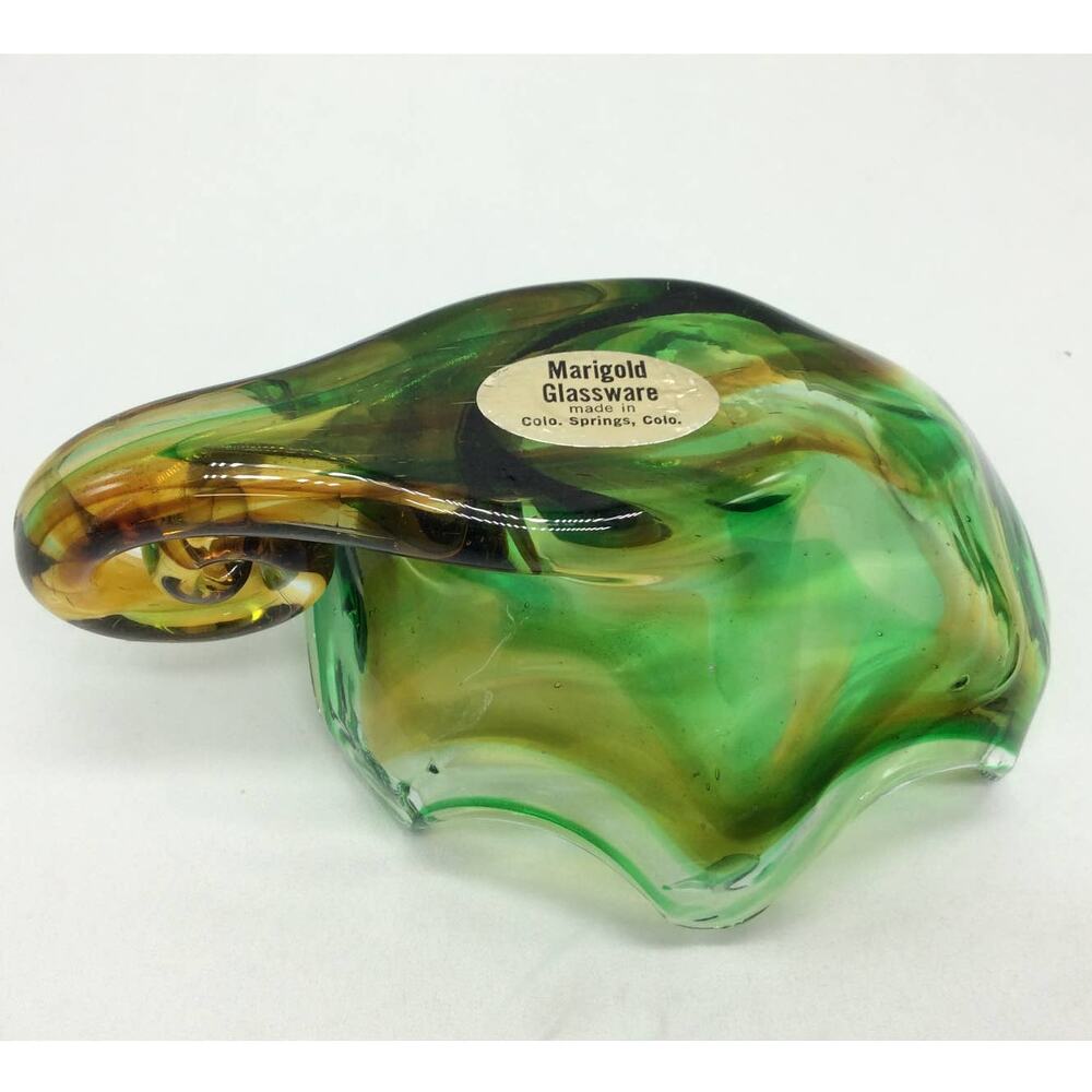Art Glass Dish by Marigold Glassware Co. - Picture 4 of 7